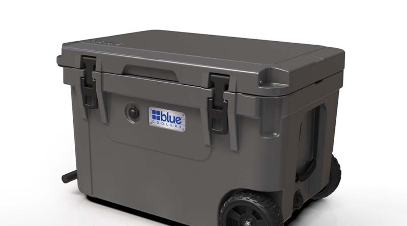 Blue Coolers 60 Quart Ice Vault Roto-Molded Cooler with Wheels