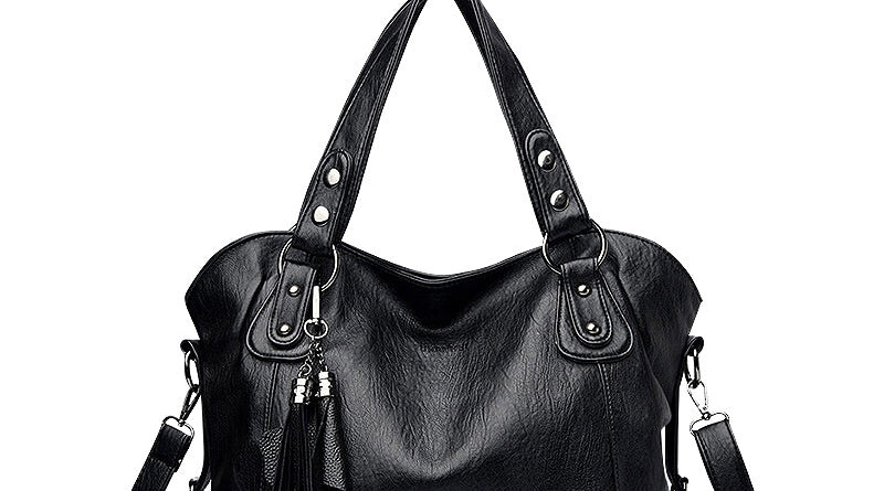 Bond & Mason Palmer Tote Bag in black vegan leather with silver-tone hardware