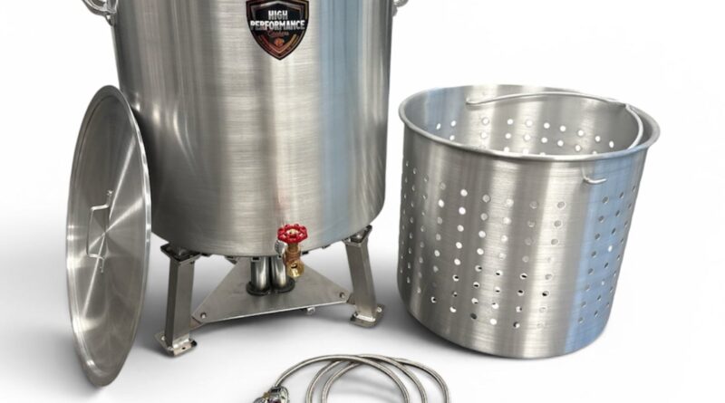 High Performance Cookers 120 Quart Powered Seafood Crawfish Cooker