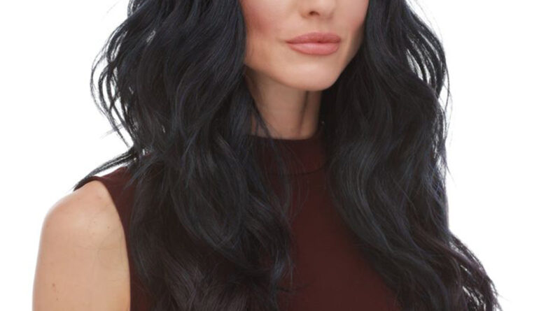 LF Orion lace front synthetic wig by Sepia in color DF1239 shown on mannequin head