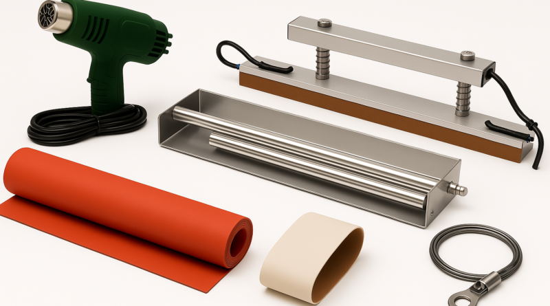 Complete Magic Wand Shrink Wrap System including heat gun, sealing wand, film carrier, and silicone pad