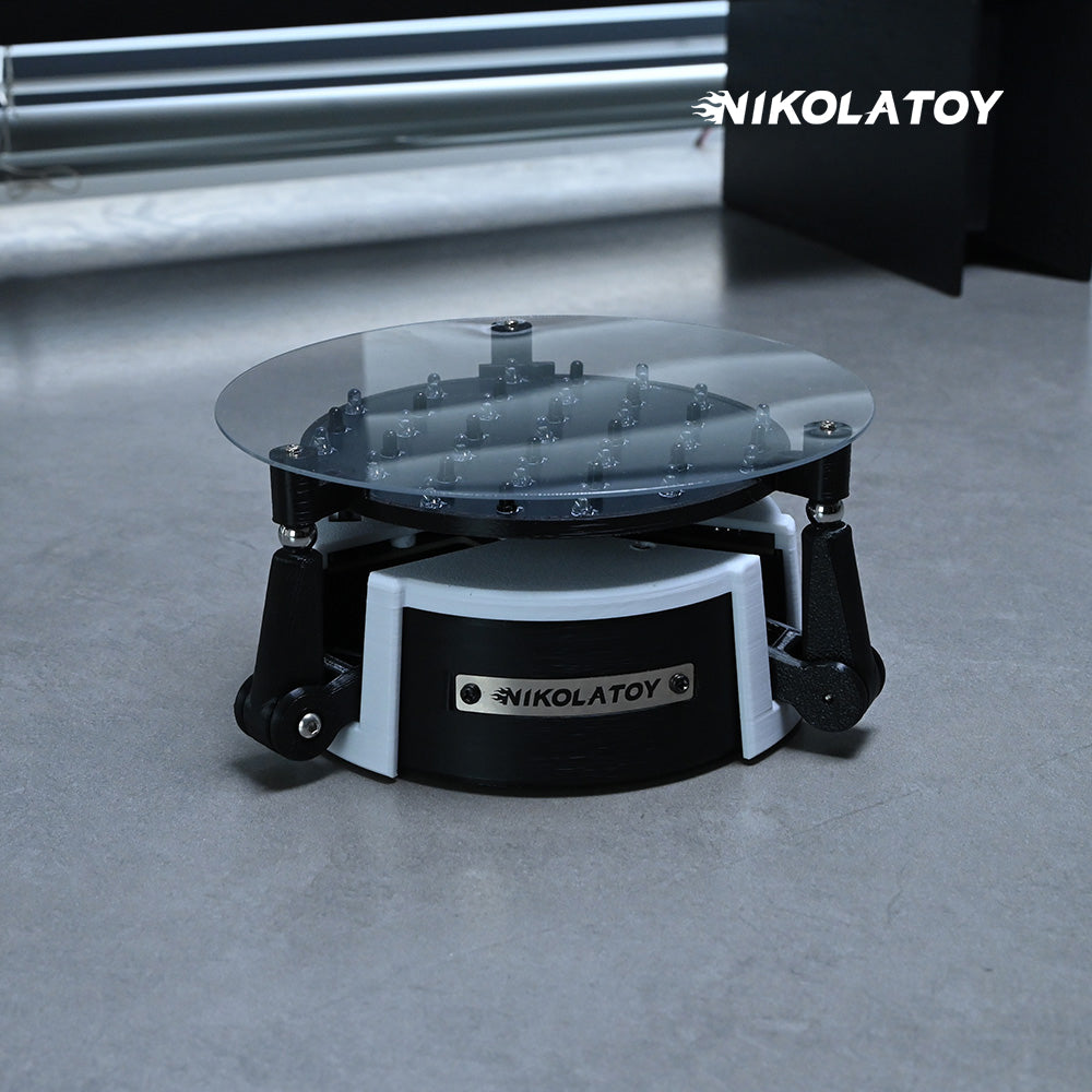 NikolaToy Balance Robot Pro six-legged Stewart platform hexapod base with clear acrylic top plate