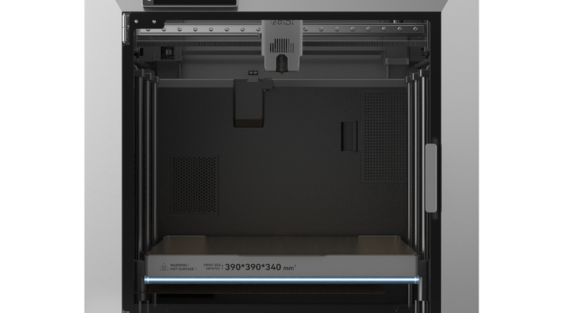 QIDI Max4 3D printer front view showing the large 390x390x340mm build chamber