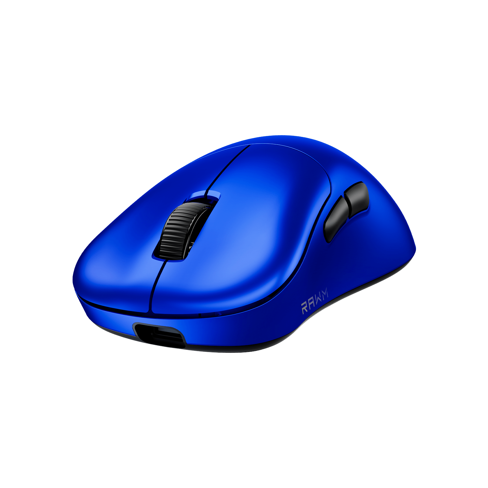 RAWM ER21PRO gaming mouse angled view showing ergonomic right-handed shape