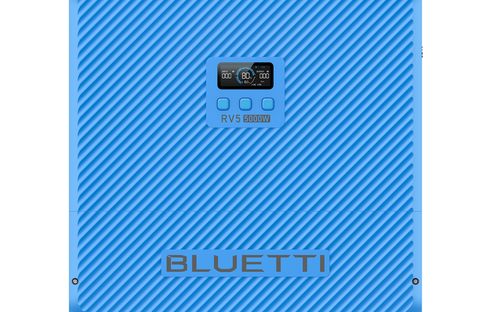 BLUETTI RV5 5000W power hub front panel with display screen