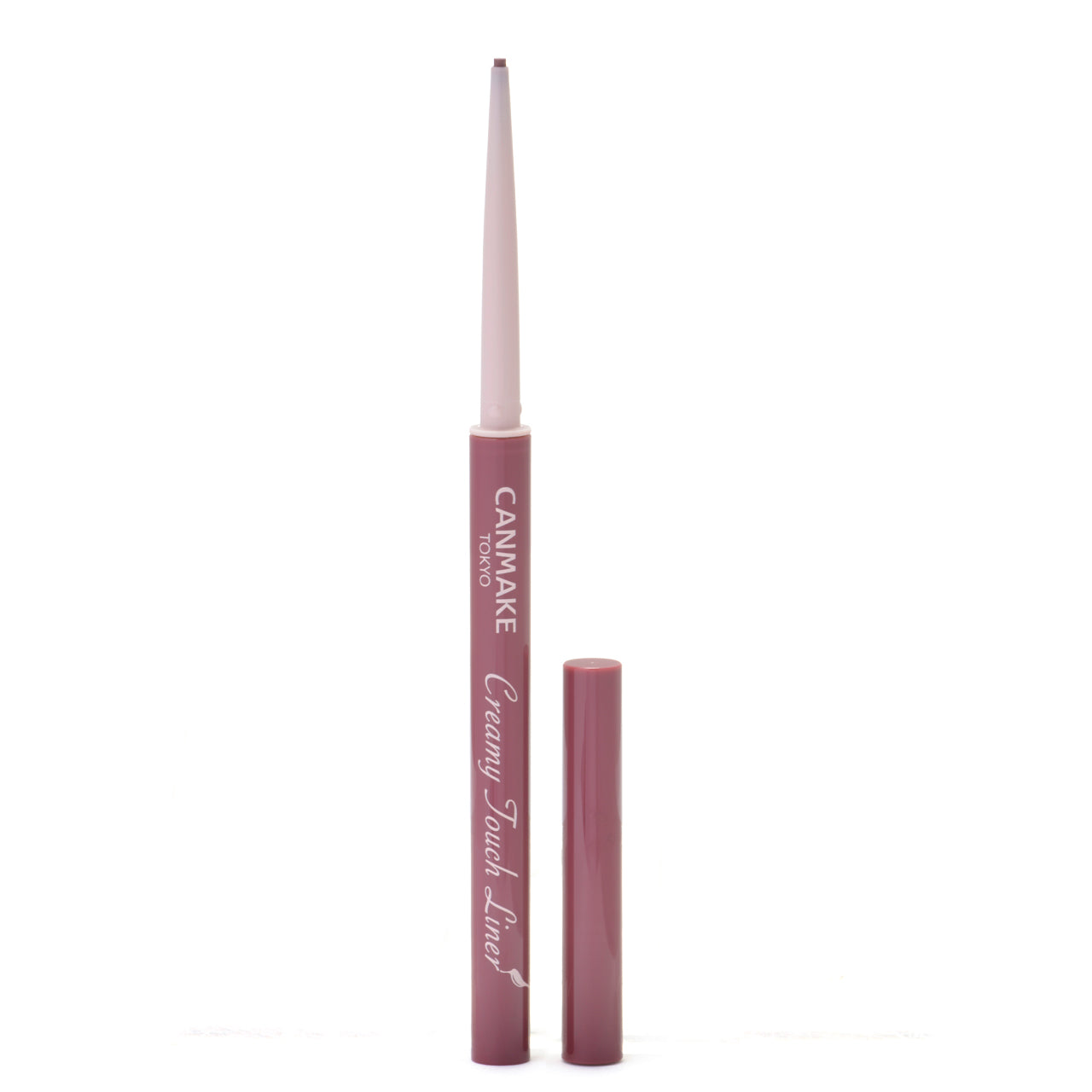 CANMAKE Creamy Touch Liner in shade 06 Foggy Plum with cap off