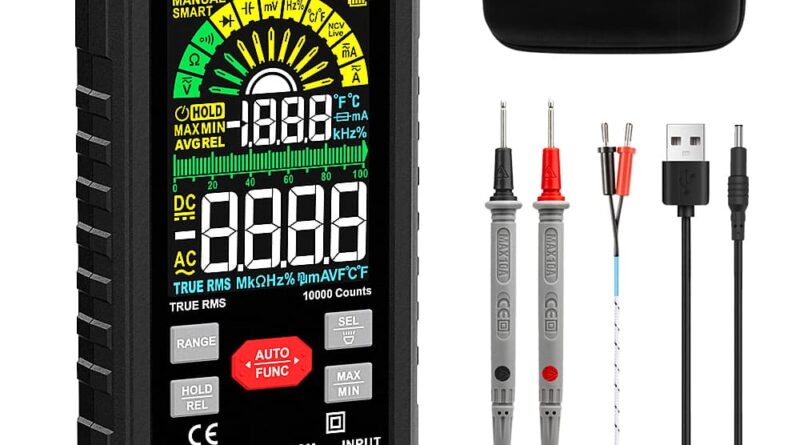 KAIWEETS KM601S 10000 Counts Smart Digital Multimeter full kit with carrying case and test leads